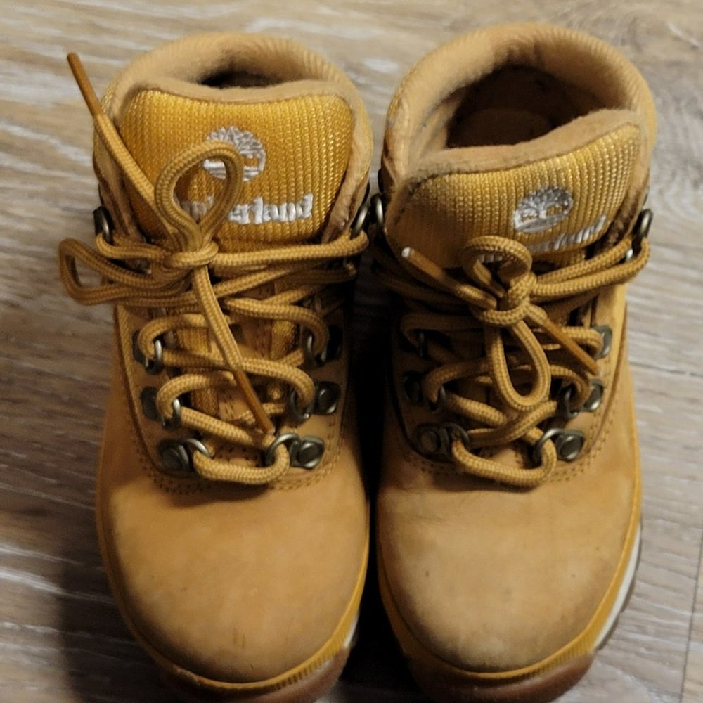 Timberland Kids' Wheat Yellow Lace-Up Boots